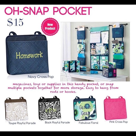 EUC thirty one set of 2 oh snap pockets navy
